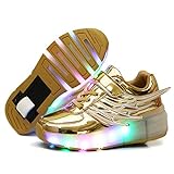 Nsasy Kids Roller Shoes Boy Girl Sneakers with Wheels Become Sport...
