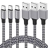 TAKAGI USB Type C Cable 3A Fast Charging, (3-Pack 6feet) USB-A to...