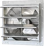 iLiving - 16' Wall Mounted Exhaust Fan - Automatic Shutter - Variable...