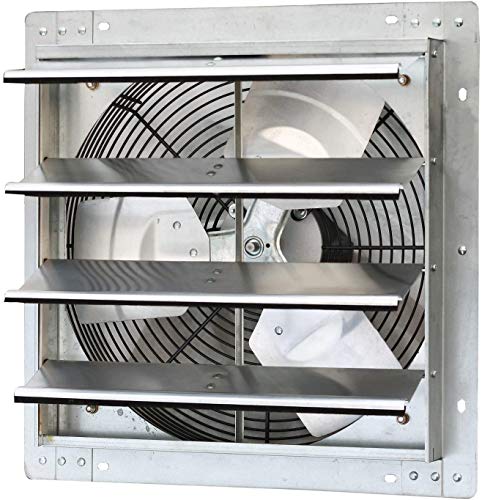 iLiving - 16' Wall Mounted Exhaust Fan - Automatic Shutter - Variable...