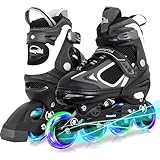 MammyGol Adjustable Inline Skates for Kids with Light up...