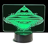 UFO 3D Night Light | 3D Illusion Night Lamp | Gift for Kids | Night...