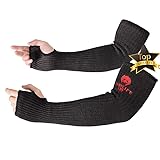 IMENORY Kevlar-Sleeves Arm Protection Sleeves with Thumb Hole, [18'...