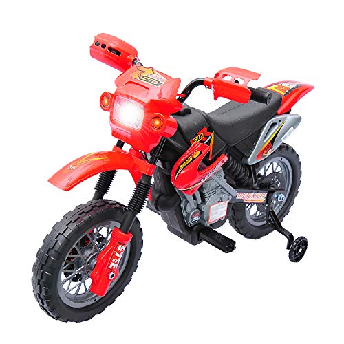 Qaba 6V Kids Electric Battery-Powered Ride-On Motorcycle Dirt Bike Toy...