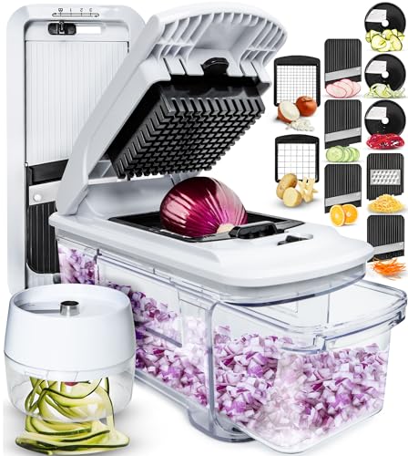 Fullstar All-in-1 Vegetable Chopper, Mandoline Slicer & Cheese Grater...