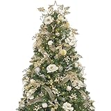 KI Store 6ft Christmas Tree with Ornaments and Lights Remote and Timer...