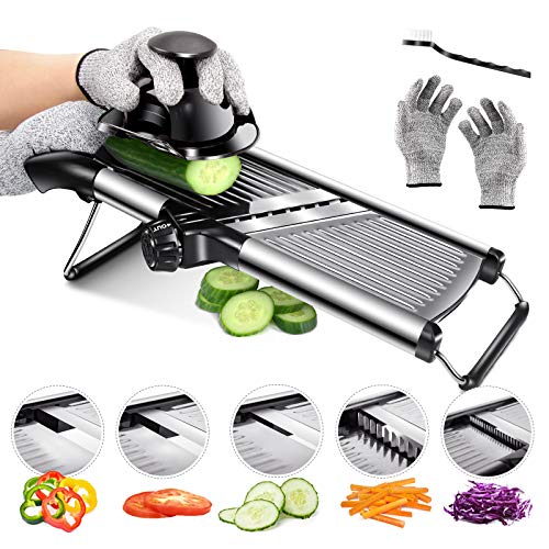 Mandoline Food Slicer Adjustable Thickness for Cheese Fruits...