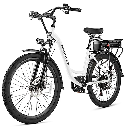 ANCHEER 26 inch 350W Electric Bike for Adult, 15Ah 540Wh Battery Power...