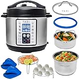 Yedi HOUSEWARE 9-in-1 Total Package Instant Programmable Pressure...