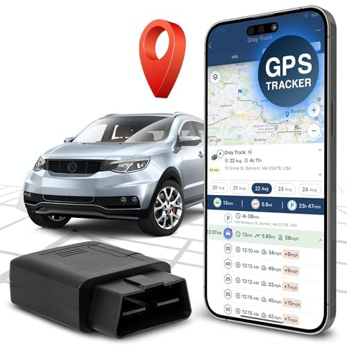 Brickhouse Security GPS Tracker for Vehicles- TrackPort OBD II...