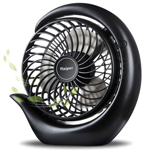 viniper Battery Operated Fan, Small Desk Fan : 3 Speeds & 8-24 Hours...