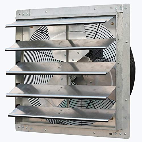 iLiving - 18' Wall Mounted Exhaust Fan - Automatic Shutter - Variable...