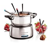 Nostalgia FPS200 6-Cup Stainless Steel Electric Fondue Pot with...