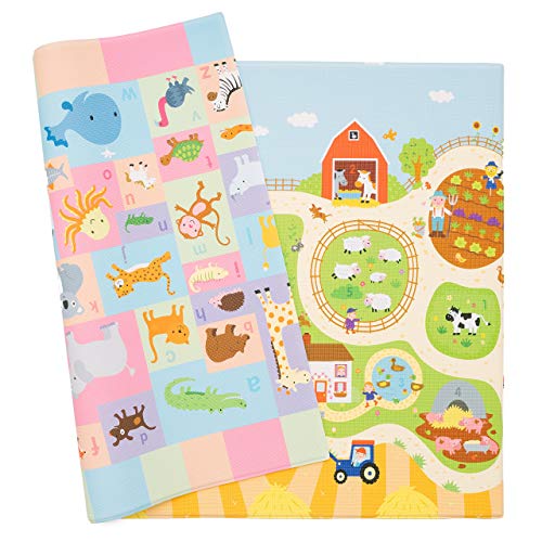 Baby Care Play Mat - Playful Collection (Busy Farm, Large) - Play Mat...