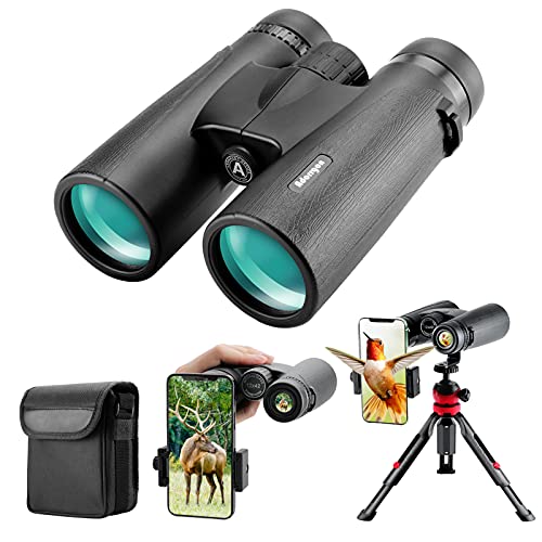 12x42 HD Binoculars for Adults with Upgraded Phone Adapter, Tripod and...