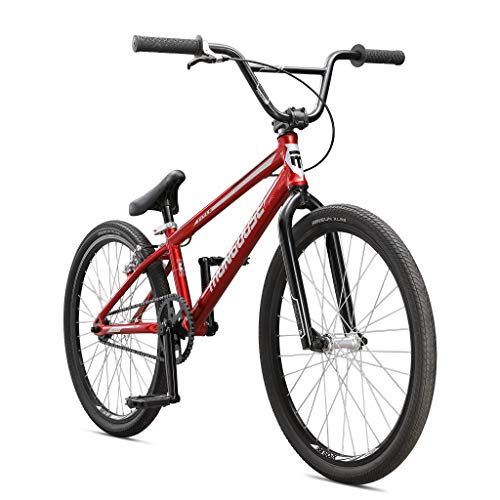 Mongoose Title Pro BMX Race Bike with 20-Inch Wheels in Red for...