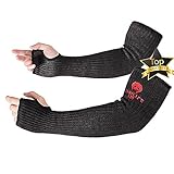 Kevlar-Sleeves Arm Protection Sleeves with Thumb Hole, MOKEYDOU [18'...