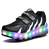 Ufatansy LED Fashion Sneakers Kids Girls Boys Light Up Wheels Skate...