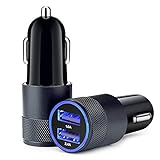 Car Charger,Sicodo 3.4A 2 Pack USB Smart Port Charger Compatible with...