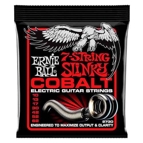 Ernie Ball 7-String Skinny Top Heavy Bottom Slinky Cobalt Electric...