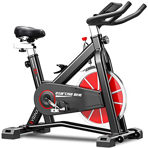 SYRINX Exercise Bike Indoor Cycling Bike Stationary Bikes for Home Gym...
