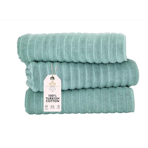 Classic Turkish Towels CTT - Luxury Jumbo Bath Sheet 3 Piece, 100%...