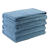 Polyte Microfiber Quick Dry Lint Free Bath Towel, 57 x 30 in, Pack of...