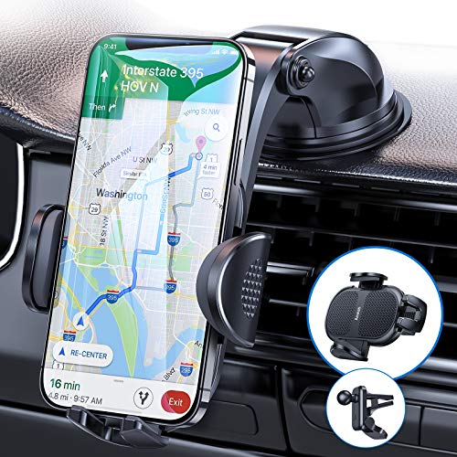 Dash Car Phone Holder No Block Come with Strong Sticky Pad,Universal...