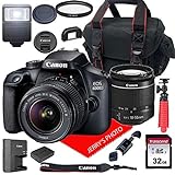 Canon EOS 4000D DSLR Camera w/Canon EF-S 18-55mm F/3.5-5.6 III Zoom...