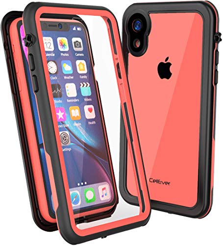 CellEver Clear Waterproof Case for iPhone XR, Protective Full Body...