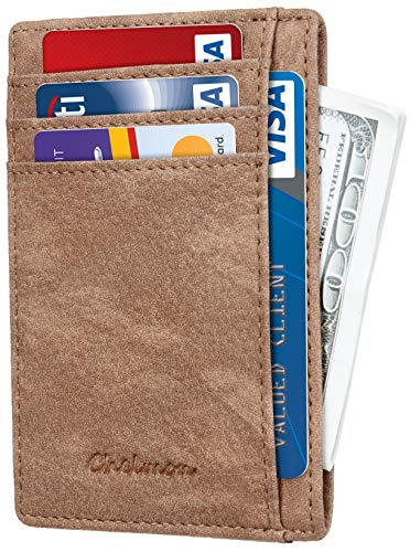 Chelmon Slim Wallet RFID Front Pocket Wallet Minimalist Secure Thin...