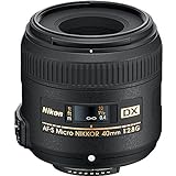 Nikon AF-S DX Micro-NIKKOR 40mm f/2.8G Close-up Lens for Nikon DSLR...