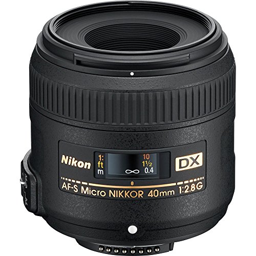 Nikon AF-S DX Micro-NIKKOR 40mm f/2.8G Close-up Lens for Nikon DSLR...