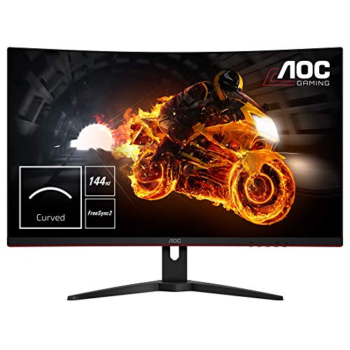 AOC CQ32G1 31.5' Curved Frameless Gaming Monitor, Quad HD 2560x1440,...