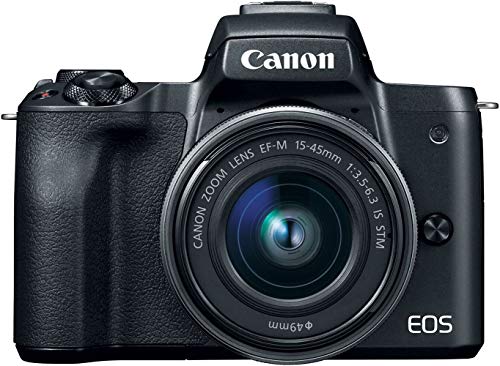 Canon EOS M50 Mirrorless Vlogging Camera Kit with EF-M 15-45mm Lens,...