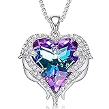NEWNOVE Butterfly Love Heart Necklaces for Women Necklace Jewelry...
