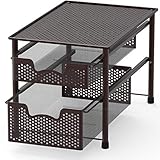 Simple Houseware Stackable 2 Tier Sliding Basket Organizer Drawer,...