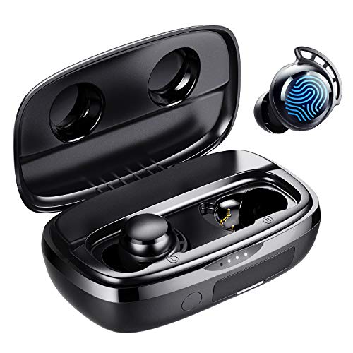 Wireless Earbuds, Tribit 100H Playtime Bluetooth 5.0 IPX8 Waterproof...