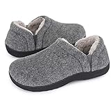 LongBay Men's Cozy Memory Foam Slippers Comfy House Shoes (Large /...