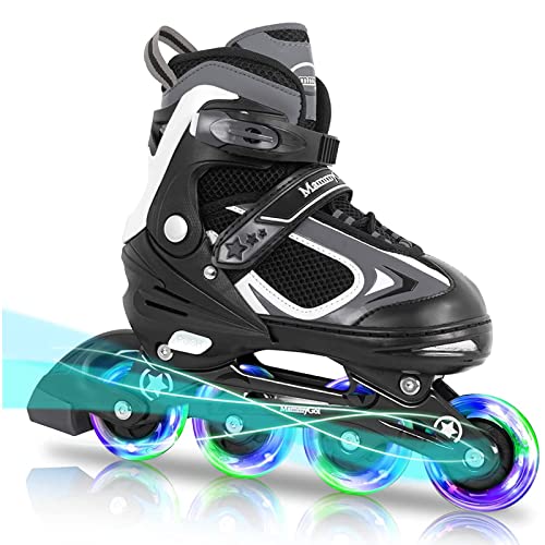 MammyGol Adjustable Inline Skates for Kids with Light up...