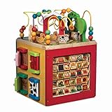 Battat - Activity Cube With Farm Theme - Educational Wooden Toys For...