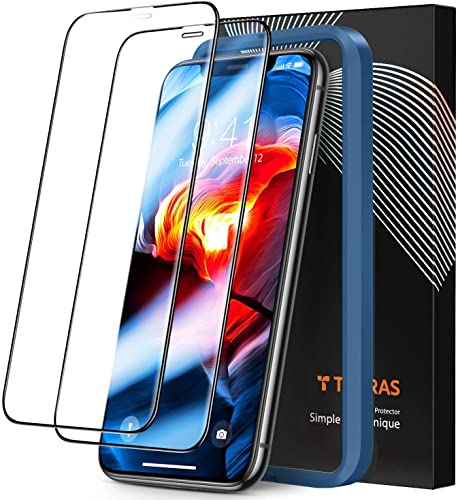 TORRAS Diamonds Screen Protector for iPhone 11 Pro Tempered Glass...