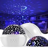 Delicacy Night Light for Kids, 2 in 1 Star Projector & Ocean Undersea...