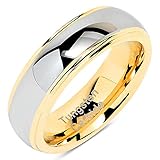 100S JEWELRY Engraved Personlized 6mm Tungsten Rings For Men Women...