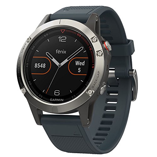 Garmin fēnix 5, Premium and Rugged Multisport GPS Smartwatch, Granite...