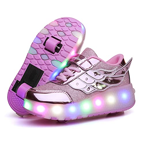 Ufatansy Roller Skate Shoes LED Light Up Shoes with Wheels Roller...