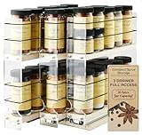 Vertical Spice Cabinet Mounted Spice Rack Organizer - 3 Drawers,30 Reg...