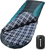 Bessport Sleeping Bag Winter | Flannel Lined 18℉ - 32℉ Extreme 3-4...