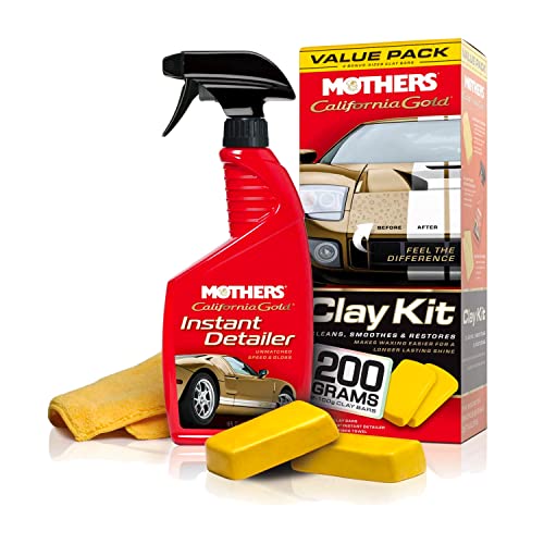 Mothers 07240 California Gold Clay Bar System for Car Detailing, Kit...