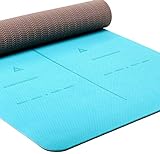 Heathyoga Eco Friendly Non Slip Yoga Mat, Body Alignment System, SGS...